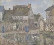 Camille Pissarro Pond at Ennery oil painting reproduction